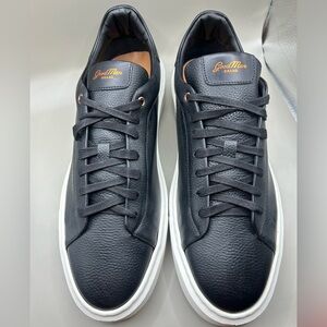 NEW MSRP $198 Good Man Brand Legend London Pebbled Leather Sneaker Black Size 13